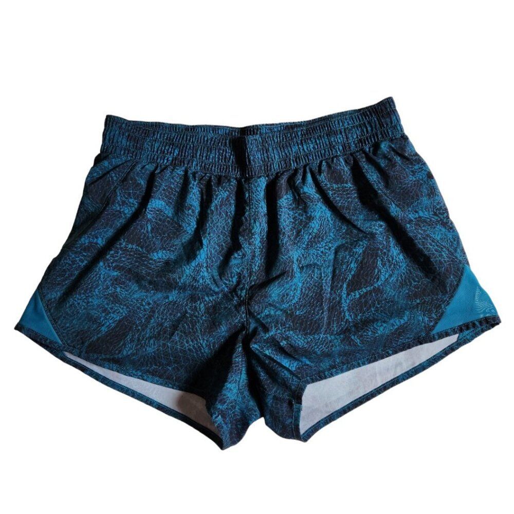 All In Motion blue green teal run shorts sz M